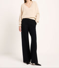 Pullover Wickeloptik Merinowolle Kaschmir Sahara Melange