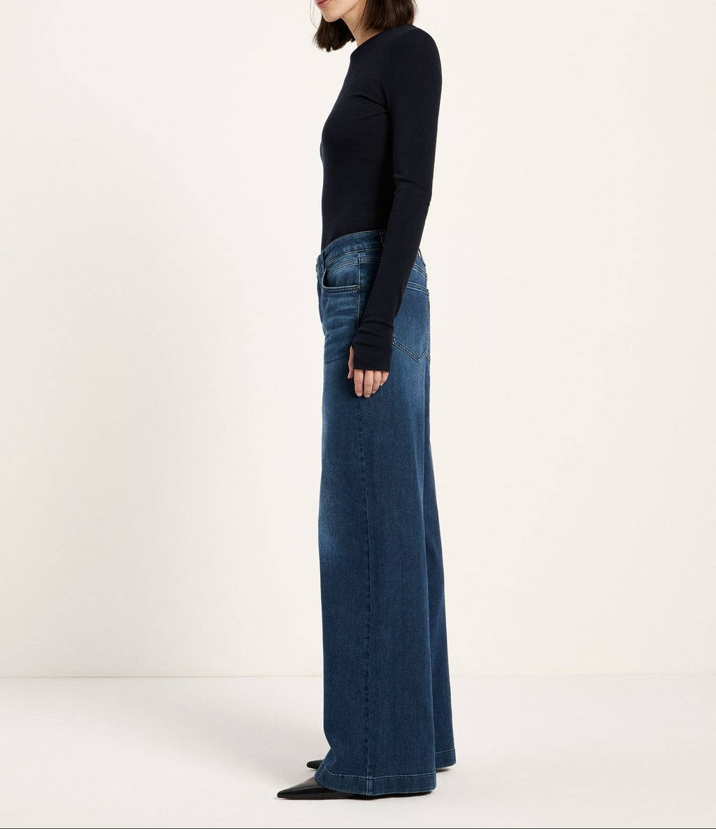 Wide Jeans SALT Denim GOTS Dunkelblau